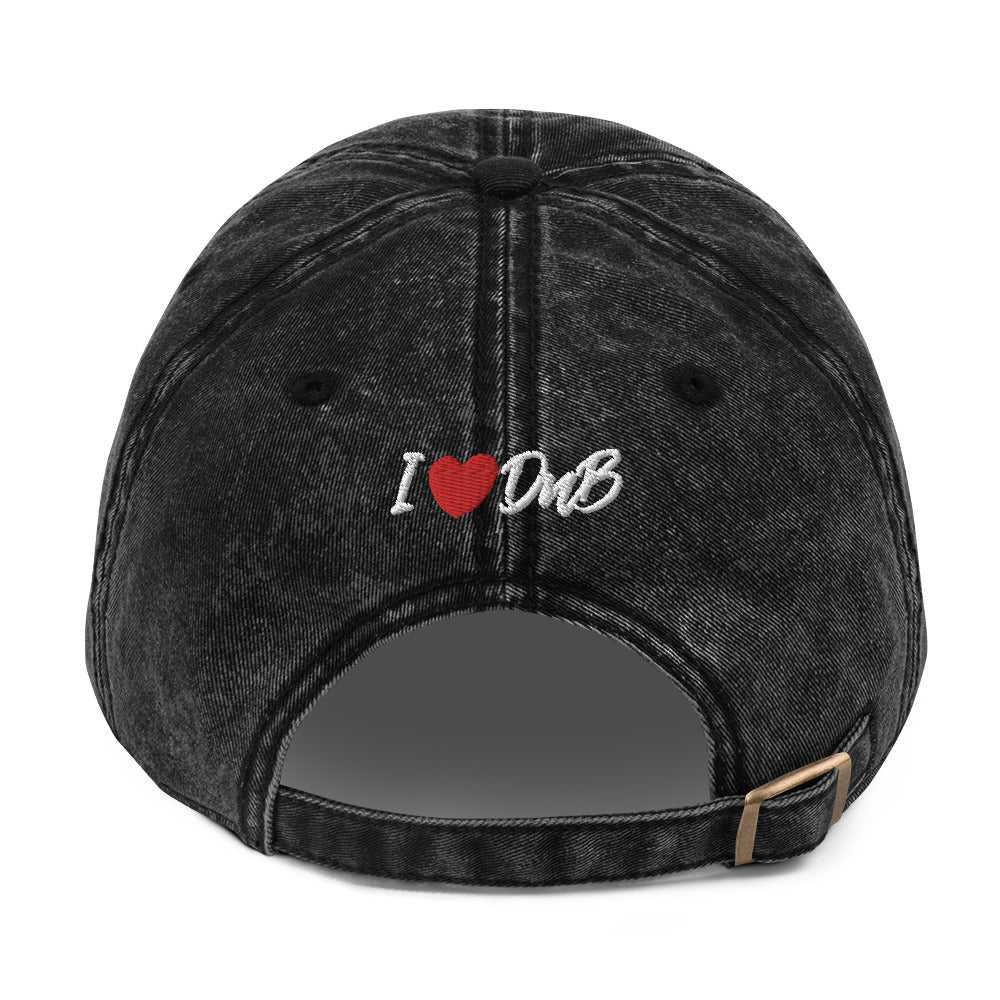 I Heart DnB Vintage twill cap